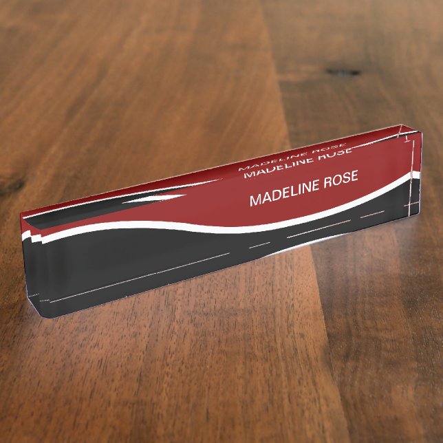 Monogramme Moderne Bureau Plaque Design exécutif (Taille)