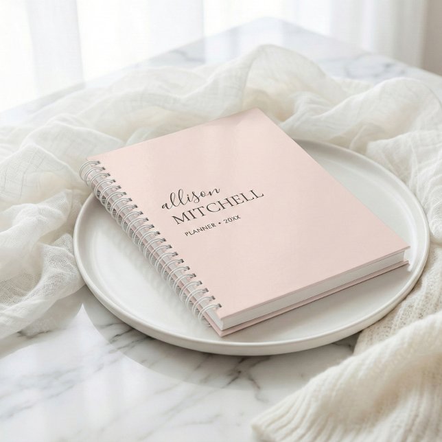 Monogramme Moderne Chic Script Planificateur de ca (Créateur téléchargé)