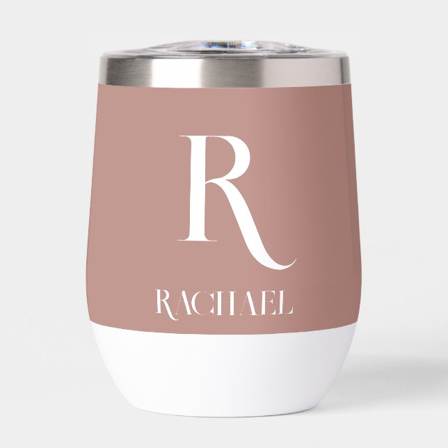 Monogramme Moderne Design Beige (Avant)