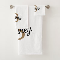 Monogramme moderne élégant Nom Black Gold Script