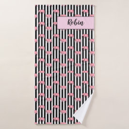 Monogramme moderne Eléphants roses Motifs