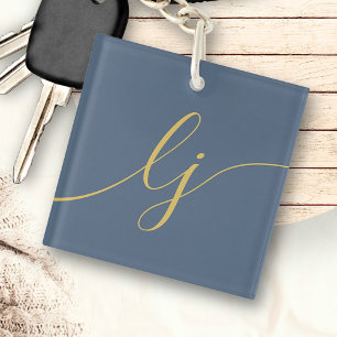 Monogramme Moderne Minimal Élégant Marine Script o