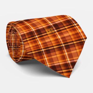 Monogramme Moderne Motif à cravate d'automne