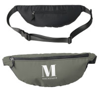 Monogramme moderne Nom initial Sage Vert