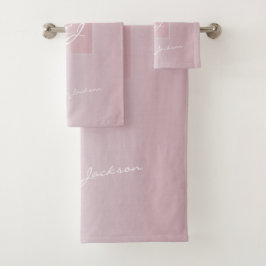 Monogramme moderne rose rose rose rose rose rose o