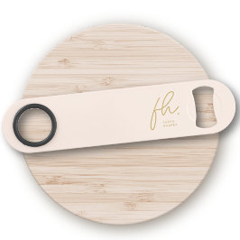 Monogramme Moderne Script Girinine Blush Or Femini