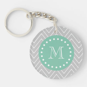 Monogramme moderne vert gris et en bon état de