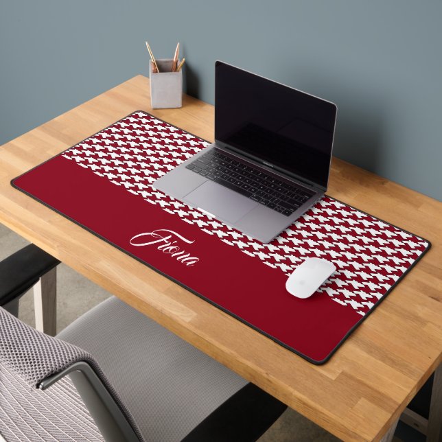Monogramme motif de base rouge et blanc (Bureau 2)