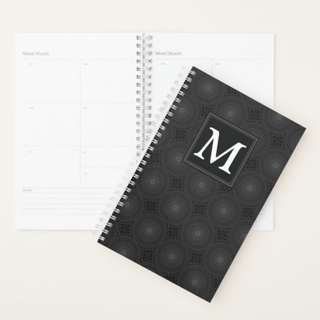 Monogramme motif des cercles de charbon (Devant avec enveloppe)
