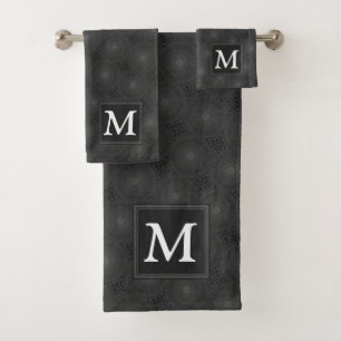 Monogramme motif des cercles de charbon