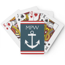 Monogramme nautique - Cartes de jeu - SRF