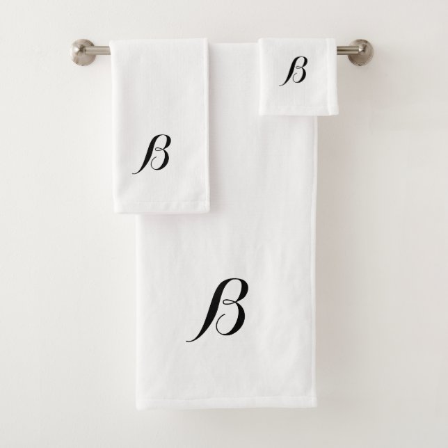 Monogramme noir et blanc (En situation)