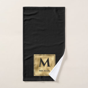 Monogramme noir et or Elégant luxe