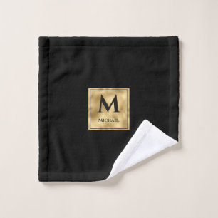 Monogramme noir et or Elégant luxe