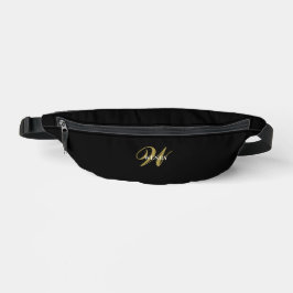 Monogramme noir or personnalisé l Style minimalist