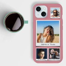 Monogramme oder Namen für Fotocollagen in rosa Far