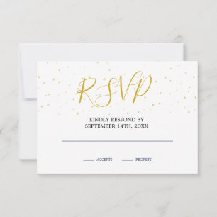 Monogramme or bleu nuit Sky Moon RSVP