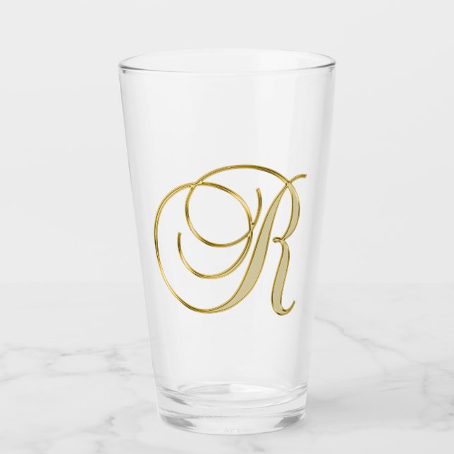 Monogramme or R verre (Devant)