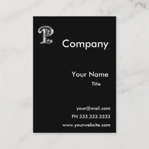 Monogramme P cartes de visite