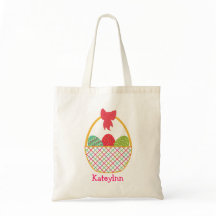 Monogramme Pâques Panier Sac fourre-tout