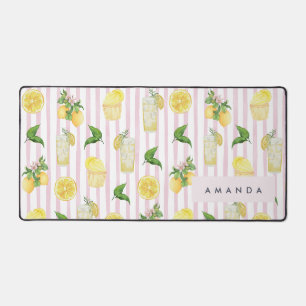 Monogramme Personnalisé Aquarelle Lemons Lemonade