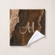 Monogramme personnalisé Brown chic Parties scintil