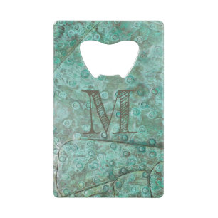 Monogramme personnalisé Bubly Verdigris Bronze