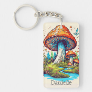 Monogramme personnalisé champignon psychédélique c