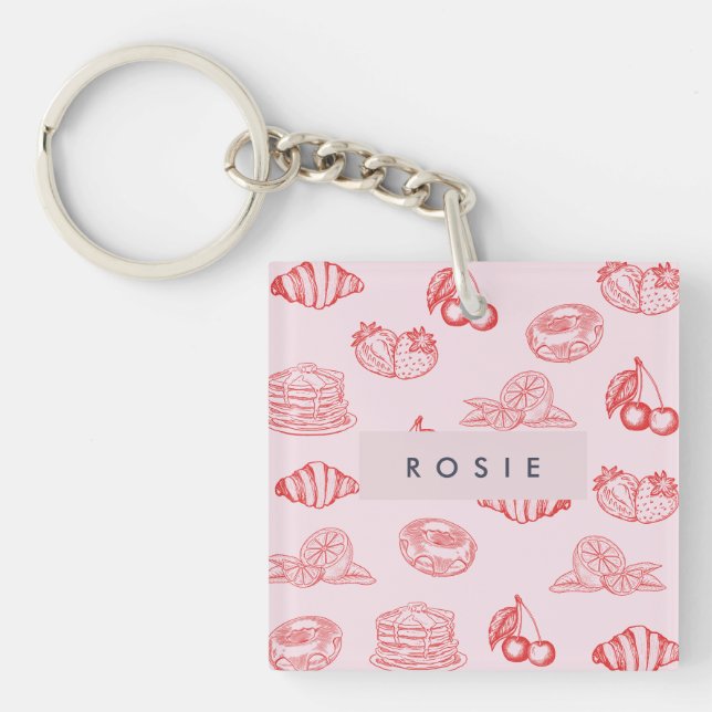 Monogramme personnalisé Charmante Fille Cerise Fra (Devant)