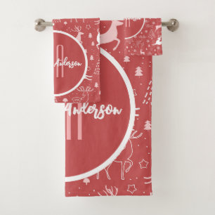 MONOGRAMME PERSONNALISÉ CHRISTMAS REINDEER & HOLID
