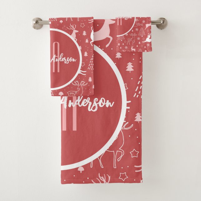 MONOGRAMME PERSONNALISÉ CHRISTMAS REINDEER & HOLID (En situation)