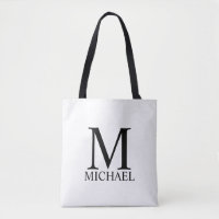 Monogramme personnalisé classique et Sac fourre-to