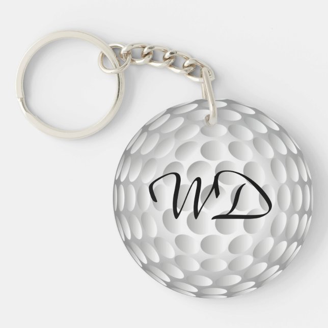 Monogramme personnalisé de boule de golf (Devant)