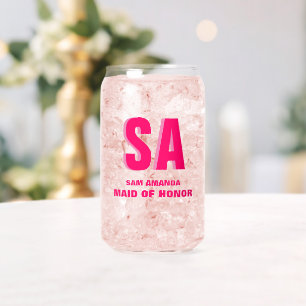 Monogramme Personnalisé Double Ombre Maid Of Honor