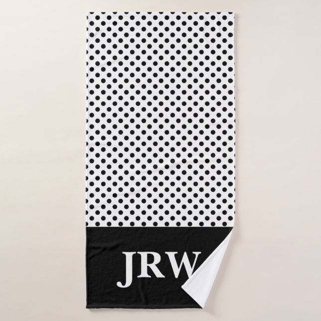 Monogramme personnalisé Ensemble de serviettes de  (Serviette de bain)