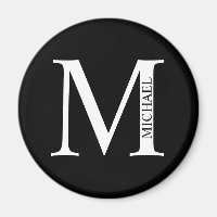 Monogramme personnalisé et aimant de nom