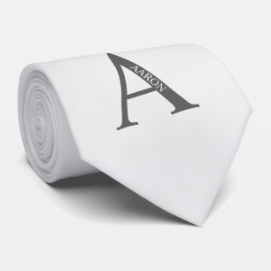 Monogramme personnalisé et Cravate de nom