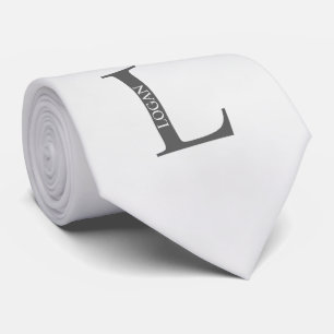 Monogramme personnalisé et Cravate de nom
