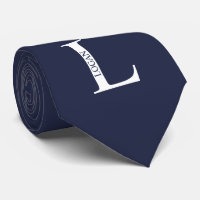 Monogramme personnalisé et Cravate de nom
