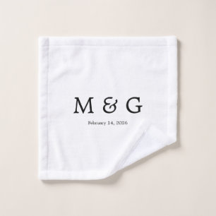Monogramme personnalisé et date personnalisée en b