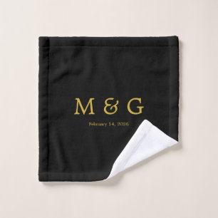 Monogramme personnalisé et date personnalisée en n