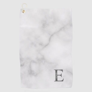 Monogramme personnalisé et nom serviette de golf