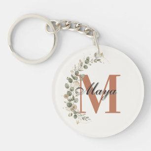 Monogramme Personnalisé Floral Boho