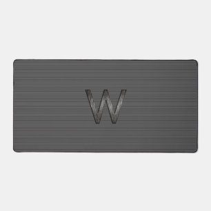 Monogramme personnalisé gris simple et élégant