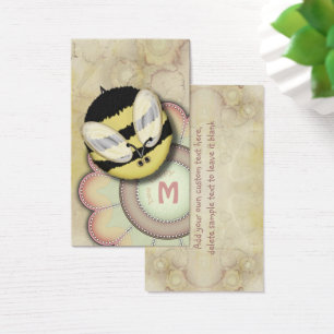 Monogramme personnalisé heureux d'abeille
