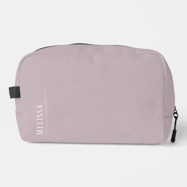 Monogramme personnalisé, kit de sac cosmétique mau (Recto)