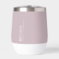 monogramme personnalisé, mauve simple