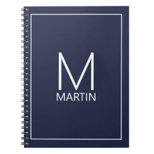 Monogramme personnalisé moderne et Carnet de nom