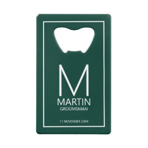 Monogramme personnalisé moderne et Groomsmen de no