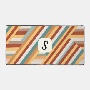 Monogramme personnalisé Moderne les années 70 géom
